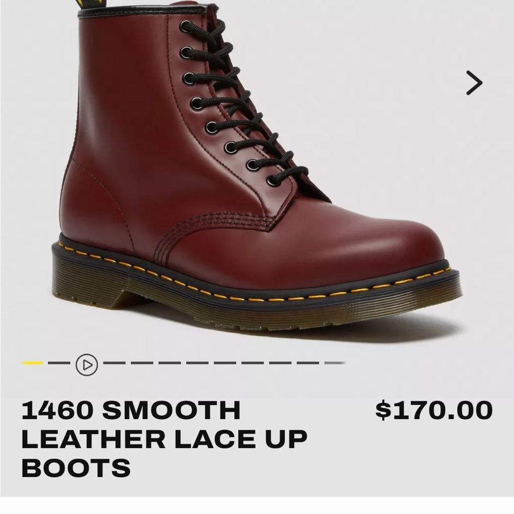 Dr Marten 1460 smooth leather lace up boot. Never worn brand new